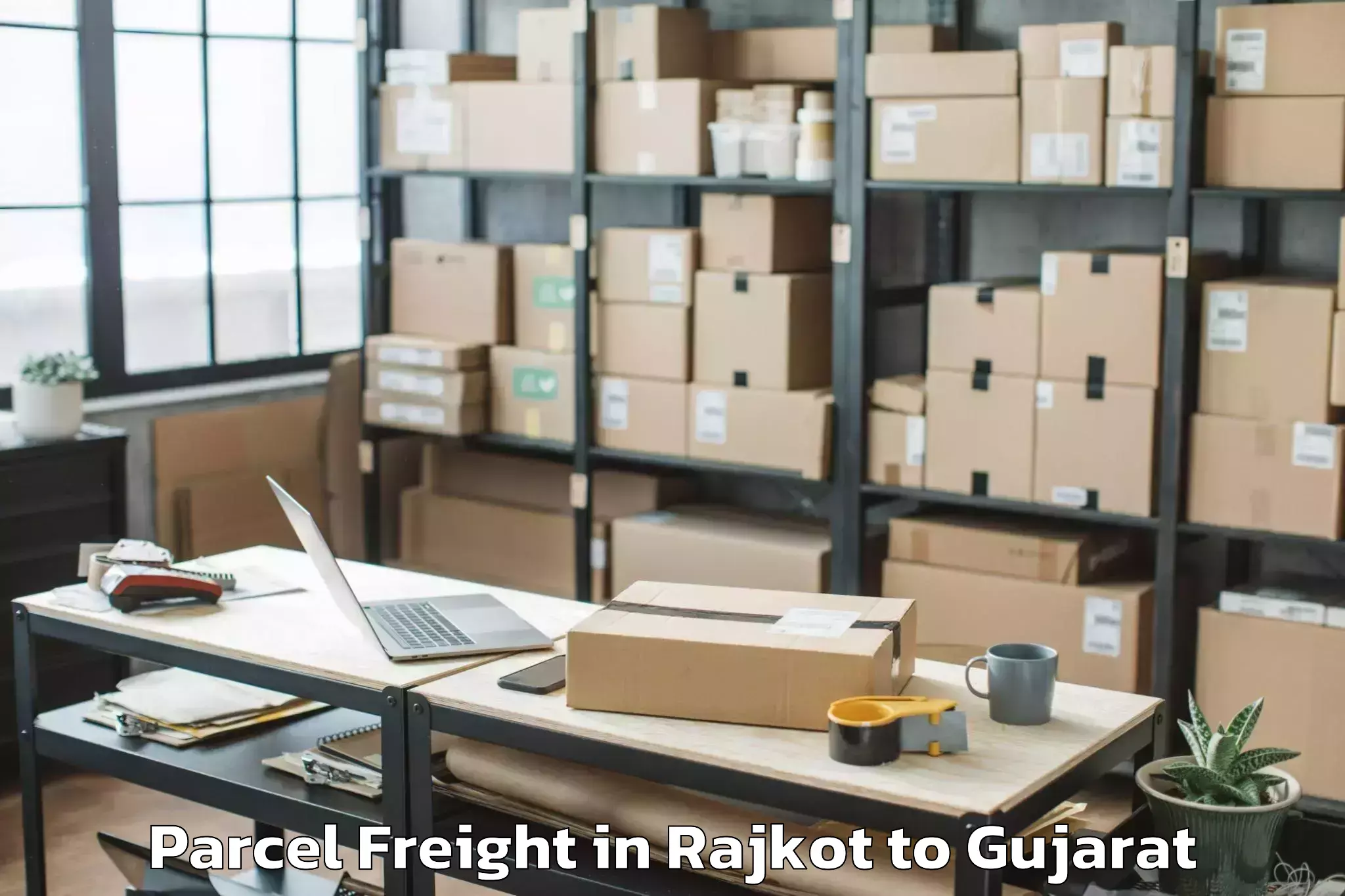 Comprehensive Rajkot to Sagbara Parcel Freight